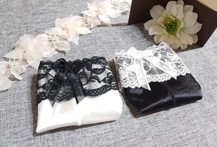 Women Underwear whisper silk lace simple panties S