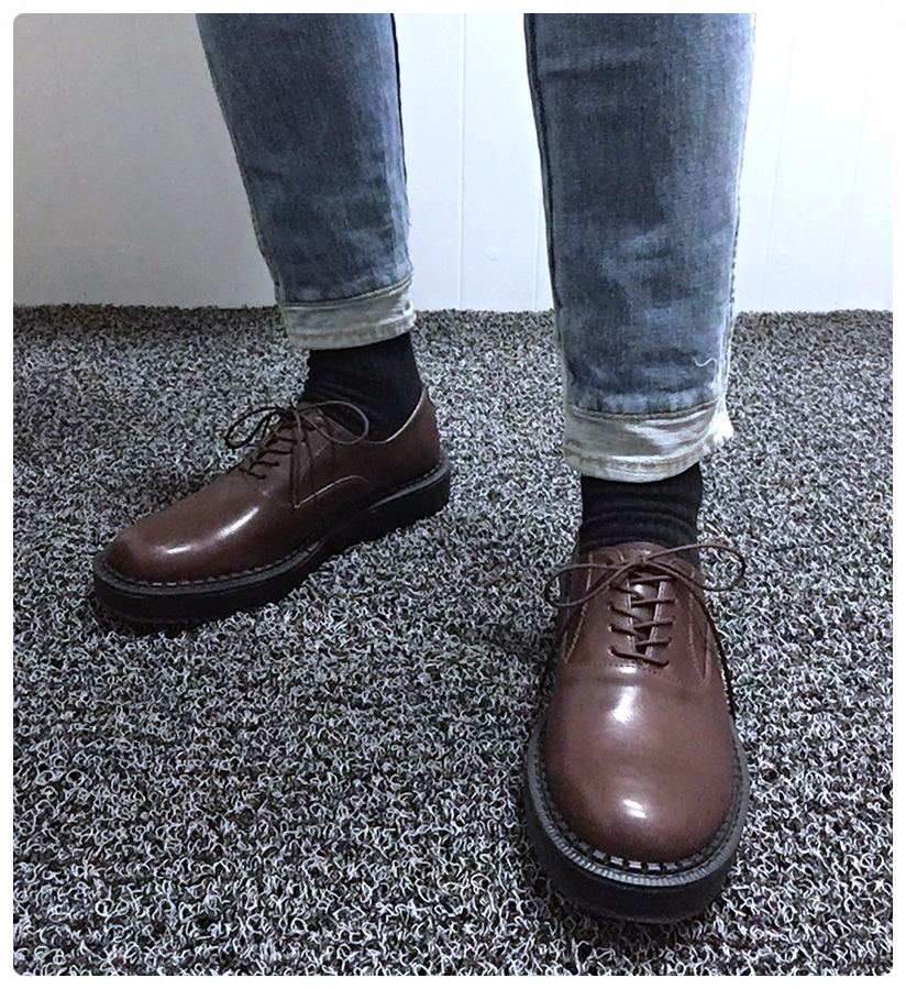 LOOSER Derby Shoes Clippers 4cm Men's Shoes Hig