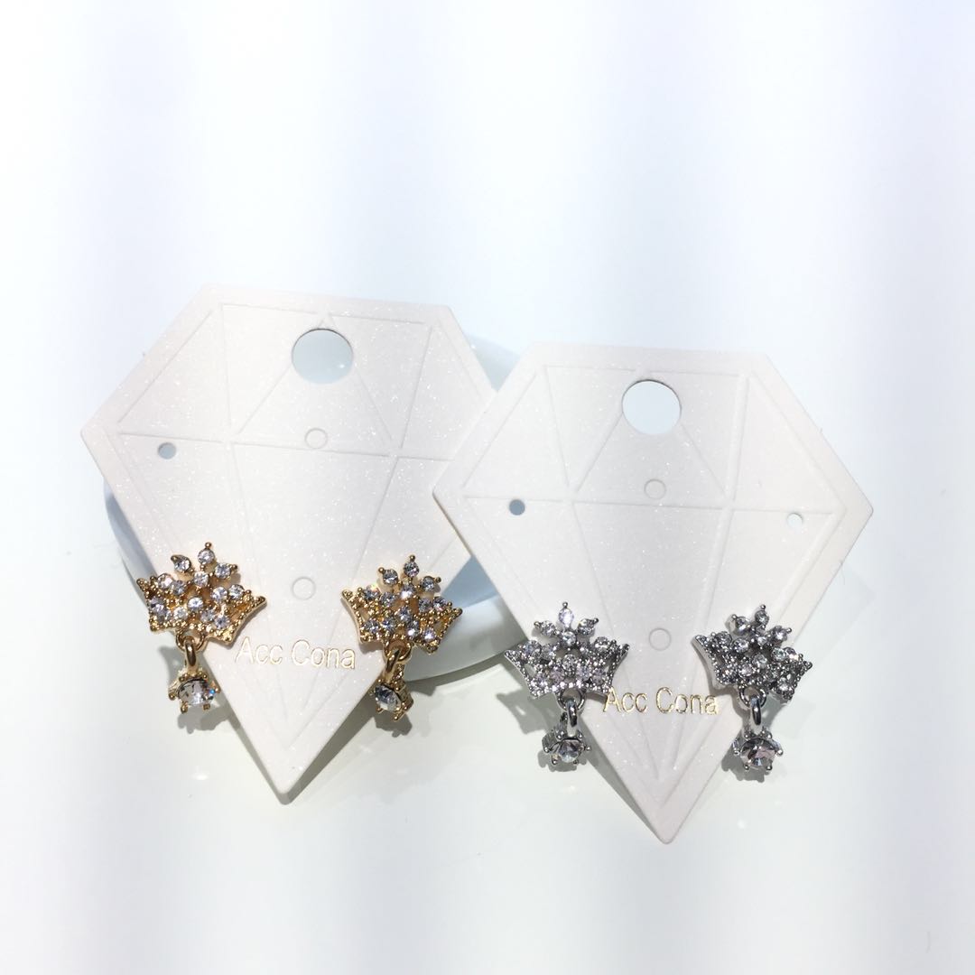 Cubic Cubic Earrings Daily Style Lovely Items Colo