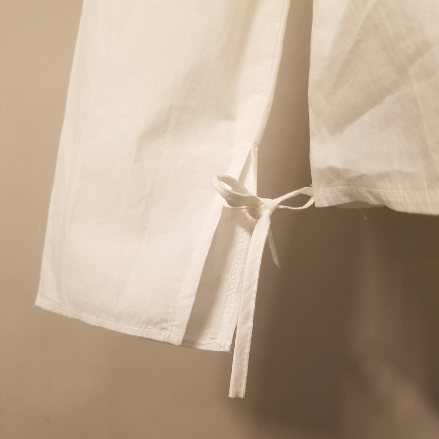 Sleeveless ribbon square neck blouse 3color Fall s