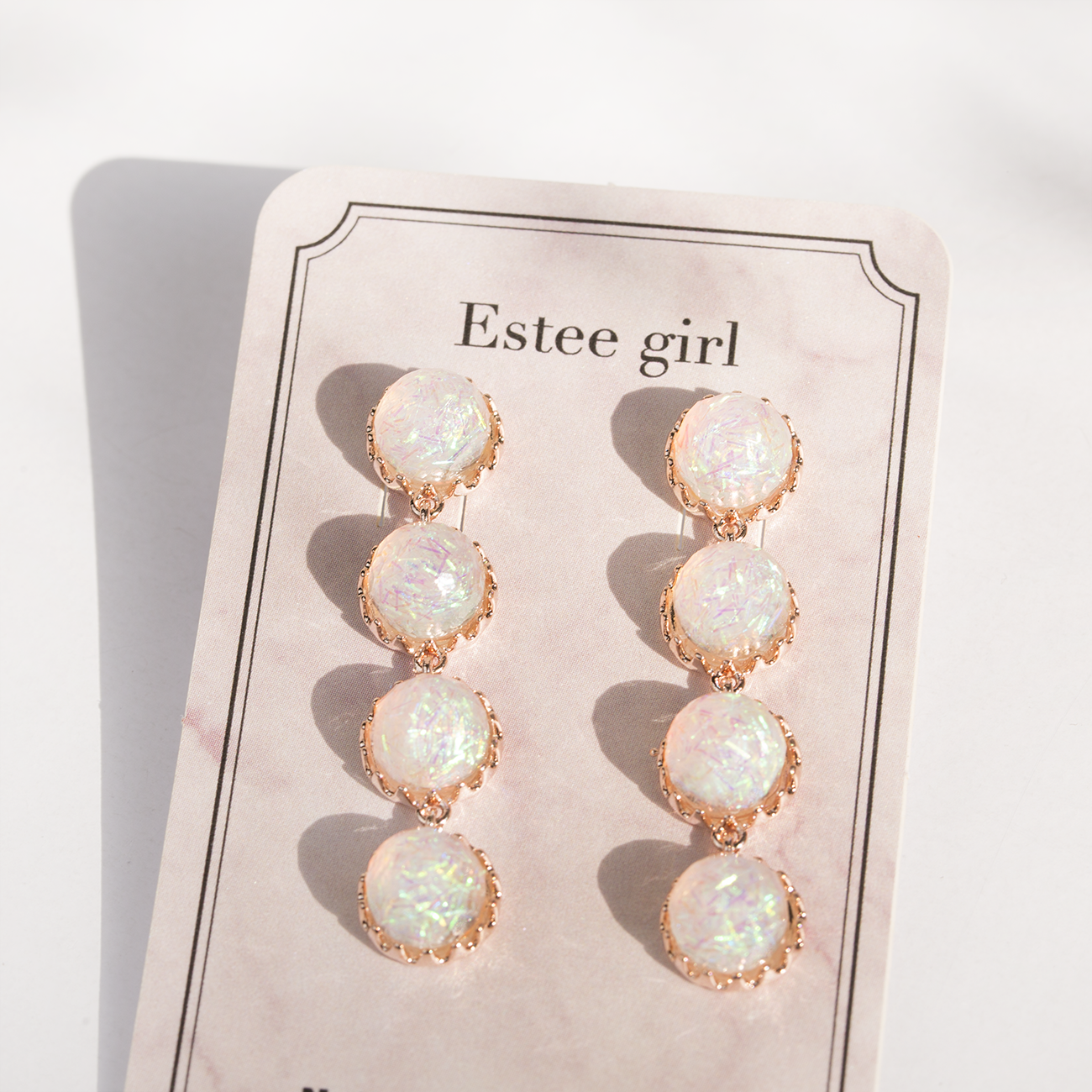 Estee Girl Bubble Opal Drop Earring Twenties Earri