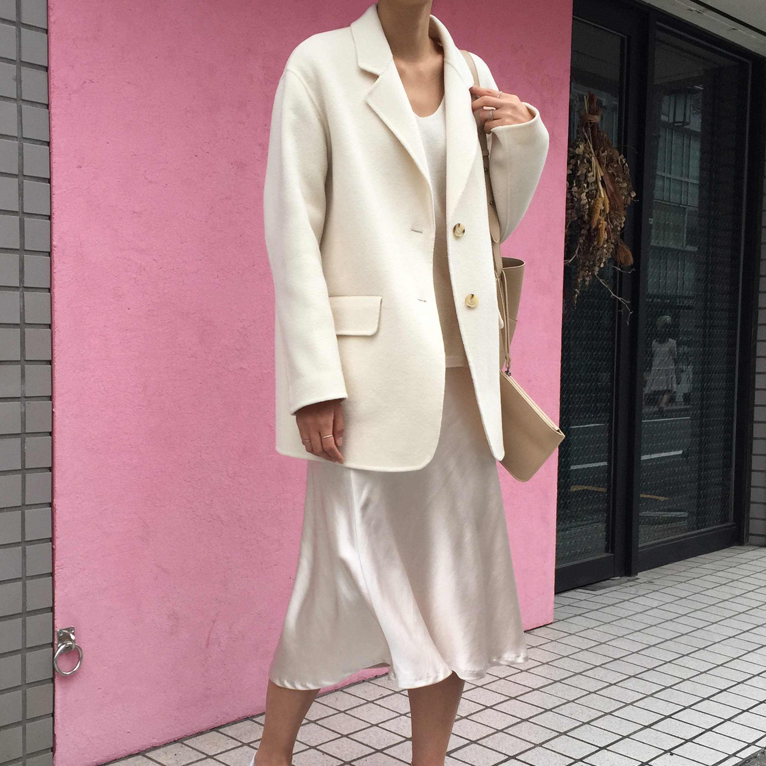 Satin Mermaid Midi Long Skirt 3color Silk Silky Fl