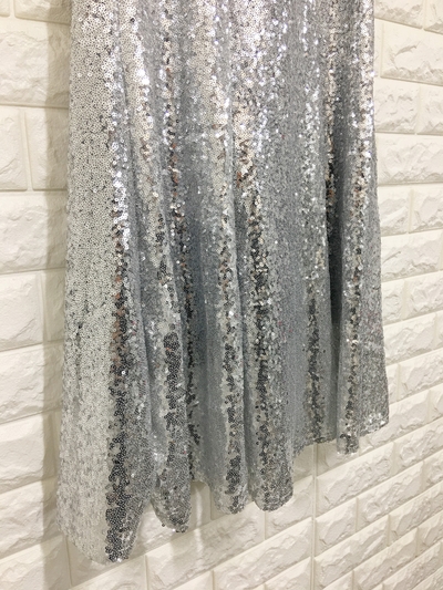 Sequin Sparkling Long Skirt Luxurious festive fash