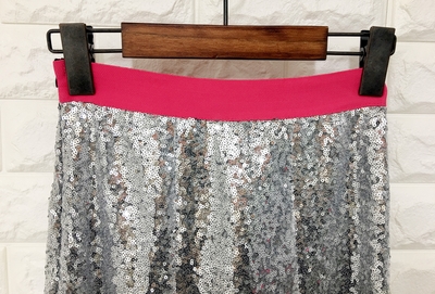 Sequin Sparkling Long Skirt Luxurious festive fash
