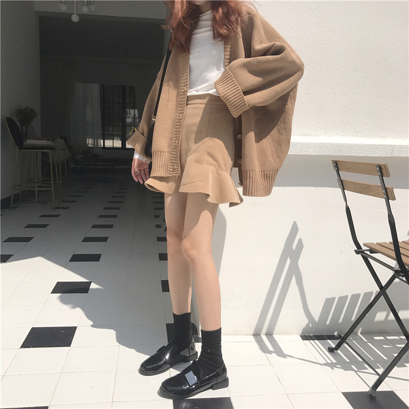 Banitie Fall Skirt Mermaid Mini Skirt Unisex Sweat