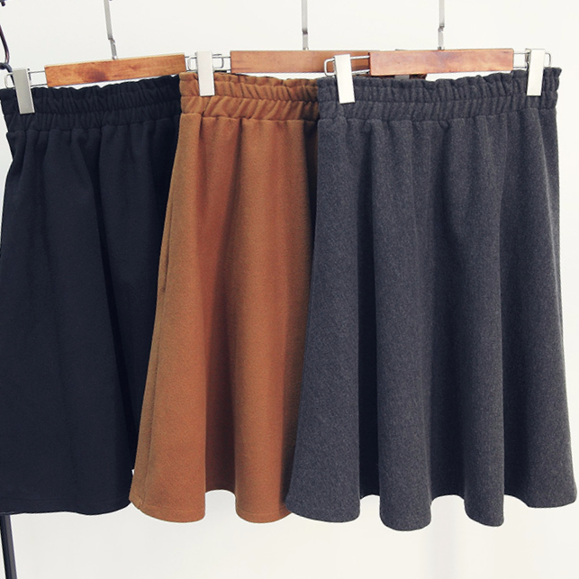 Made jay a line flared banding midi wool skirt aut