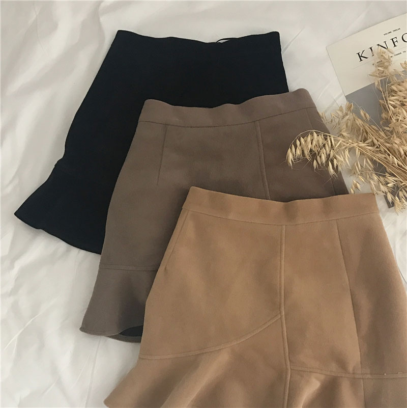 Banitie Fall Skirt Mermaid Mini Skirt Unisex Sweat