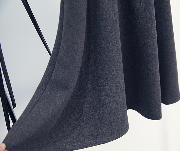 Made jay a line flared banding midi wool skirt aut