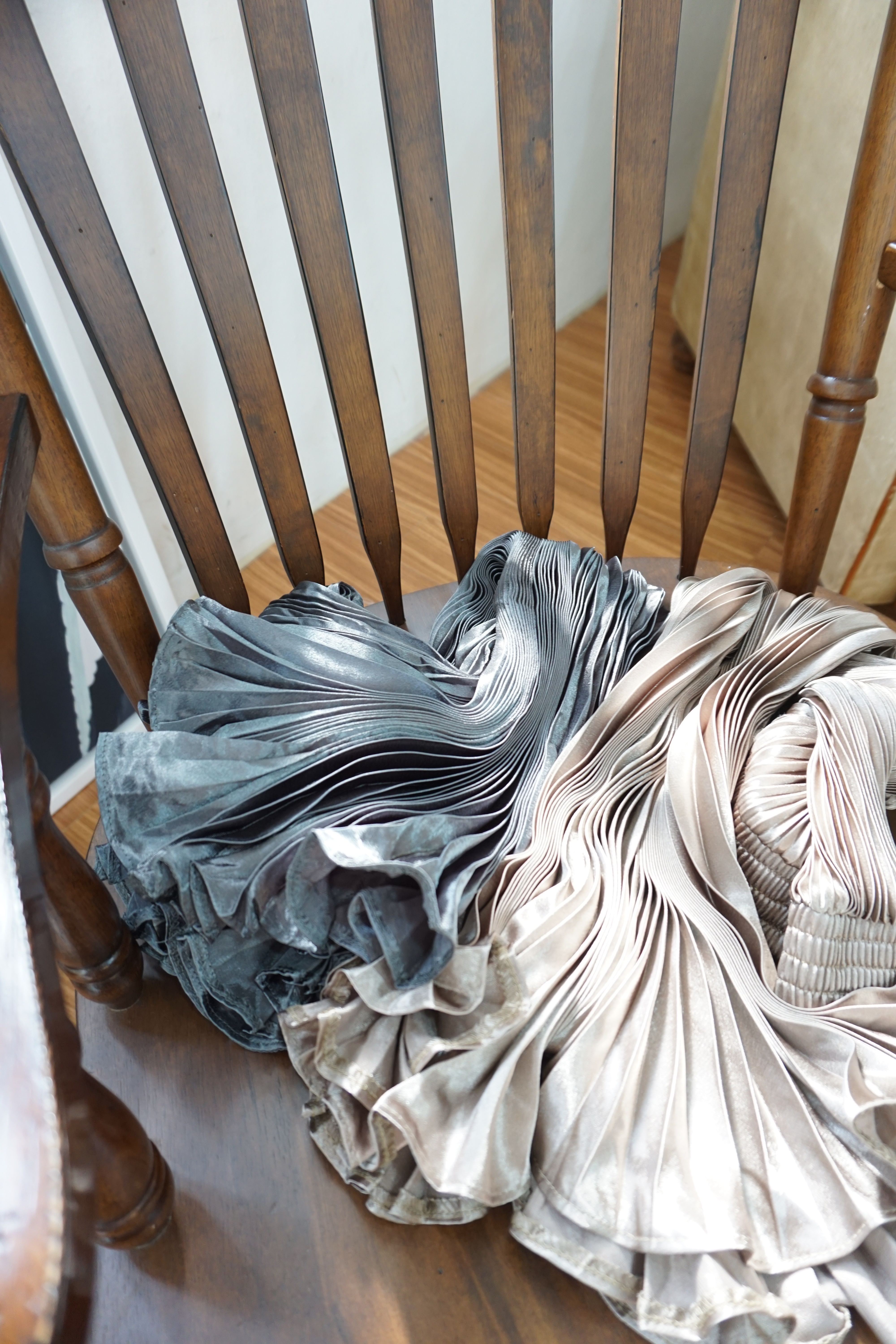 Long-Bending Metal Pleated Skirts Wrinkled Cute Si