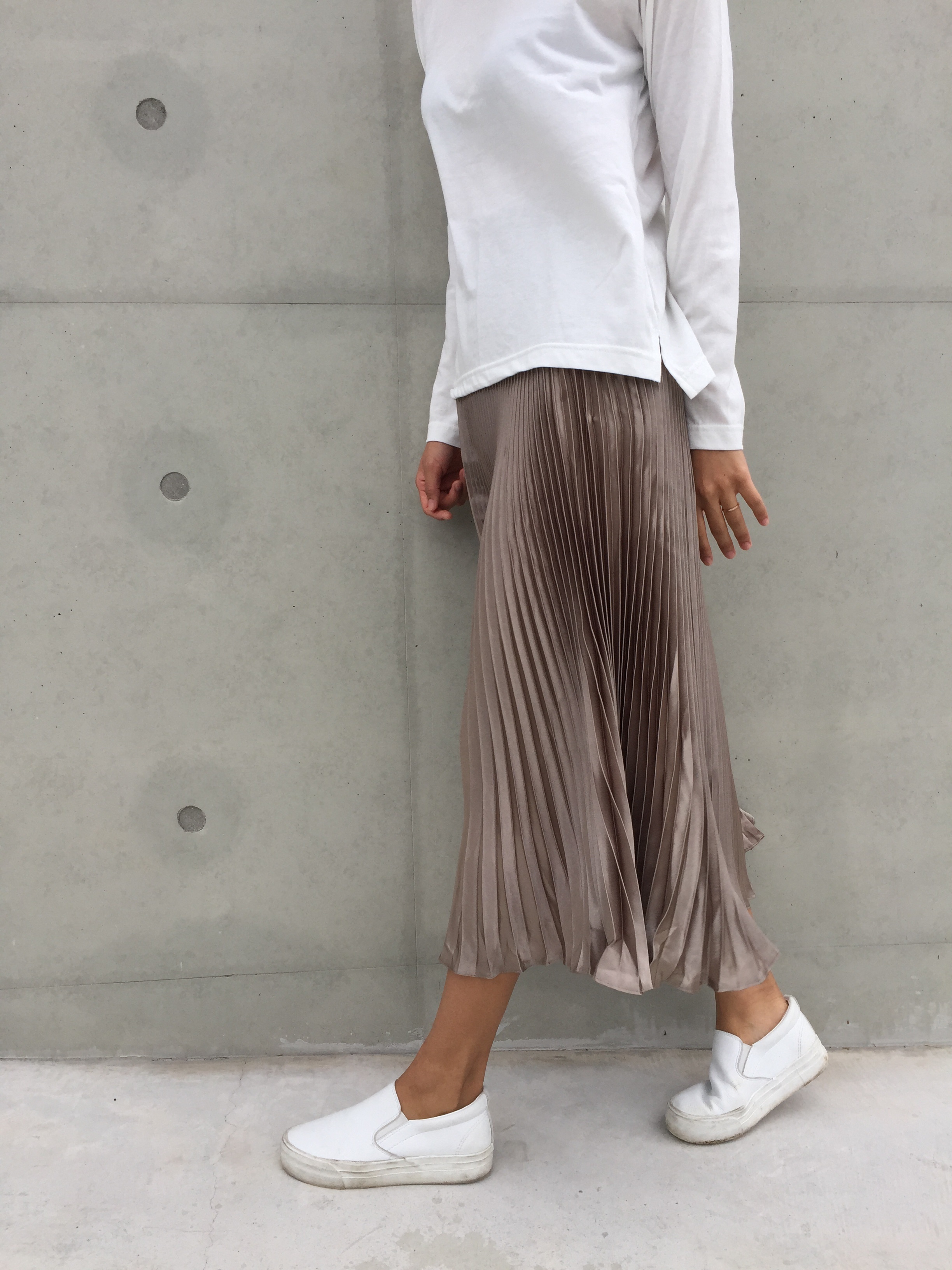 Long-Bending Metal Pleated Skirts Wrinkled Cute Si