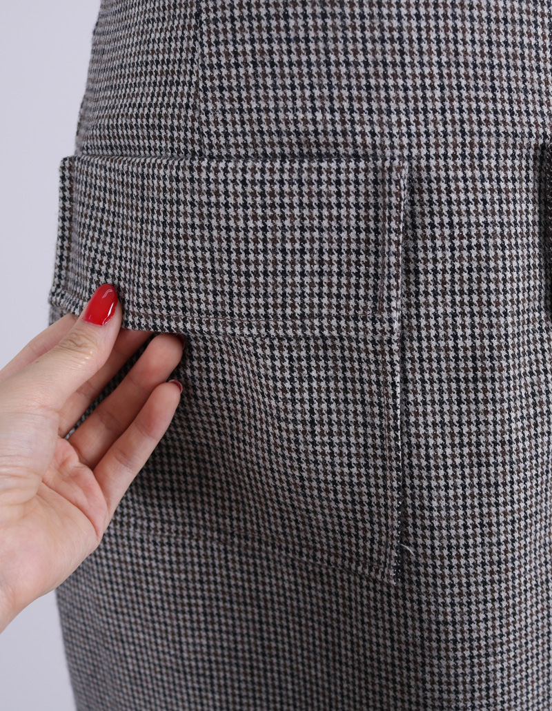 Pocket Hound Check Mini-skirt _ S, M Anti-Polar Po