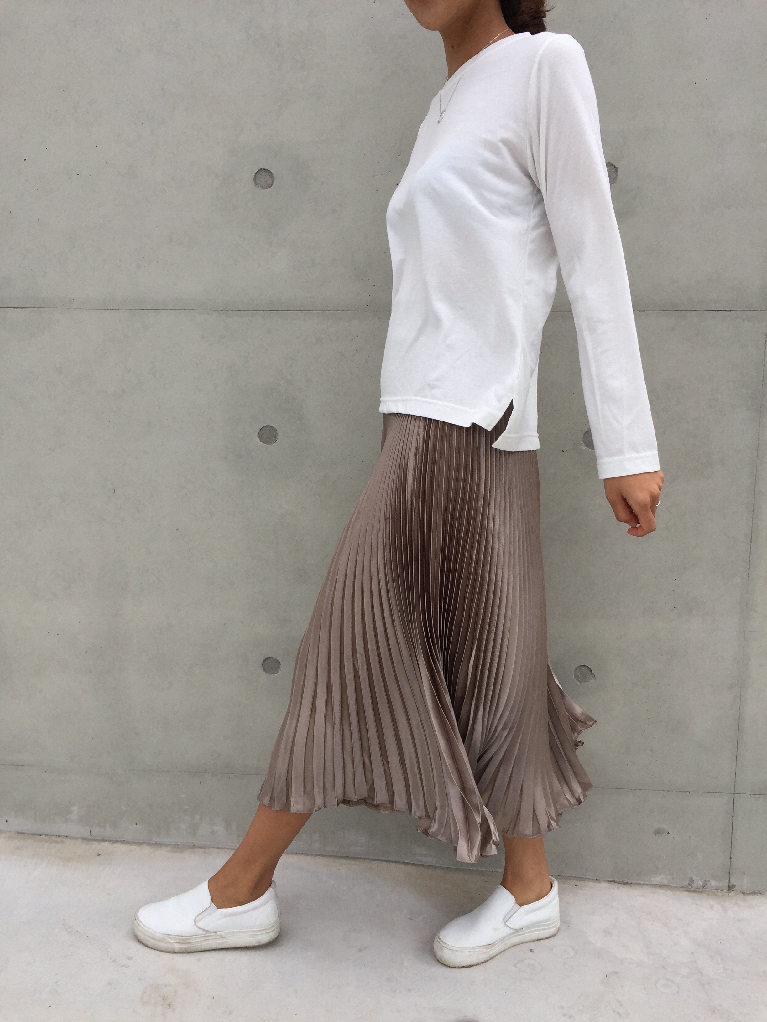 Long-Bending Metal Pleated Skirts Wrinkled Cute Si