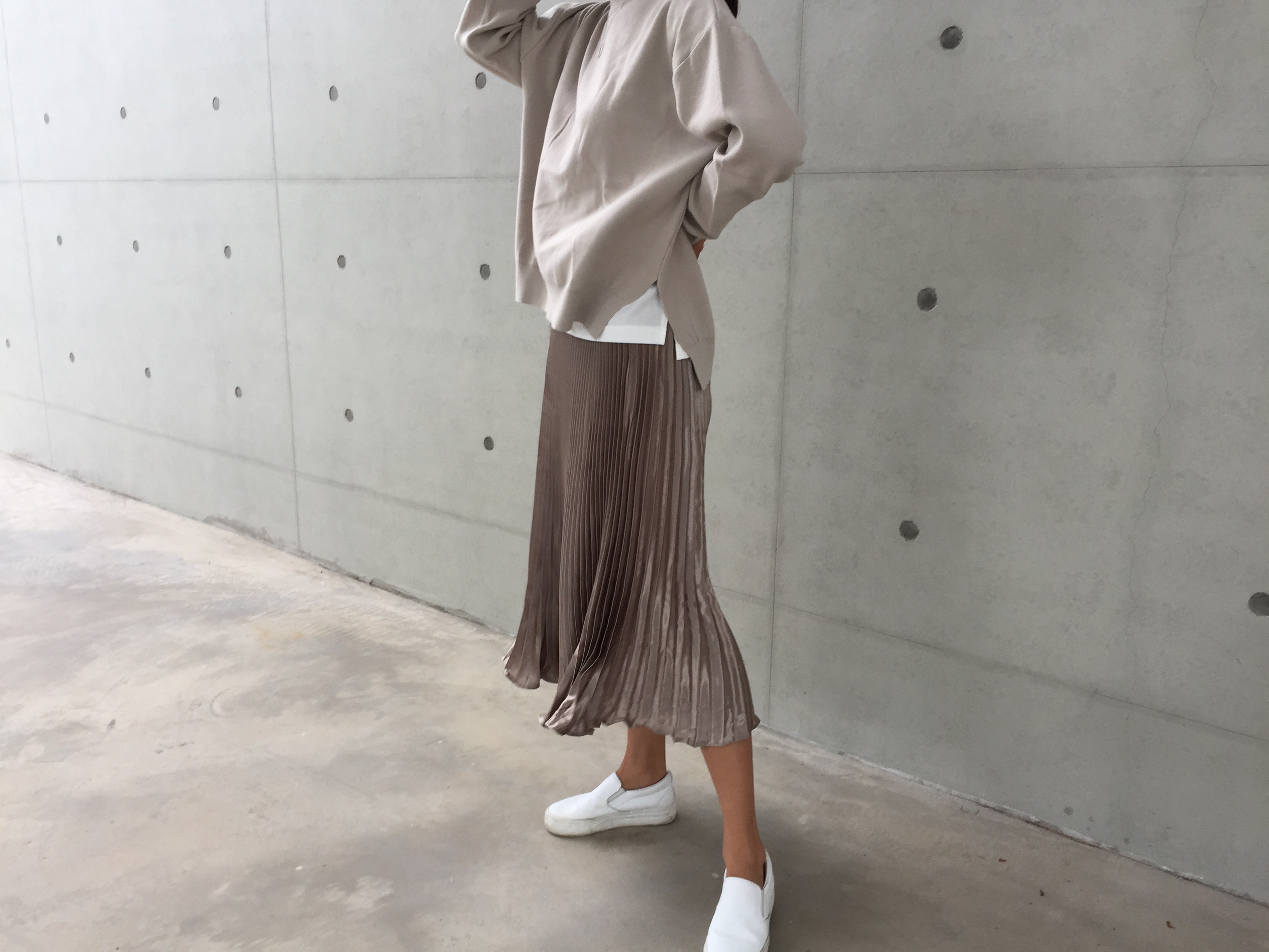 Long-Bending Metal Pleated Skirts Wrinkled Cute Si
