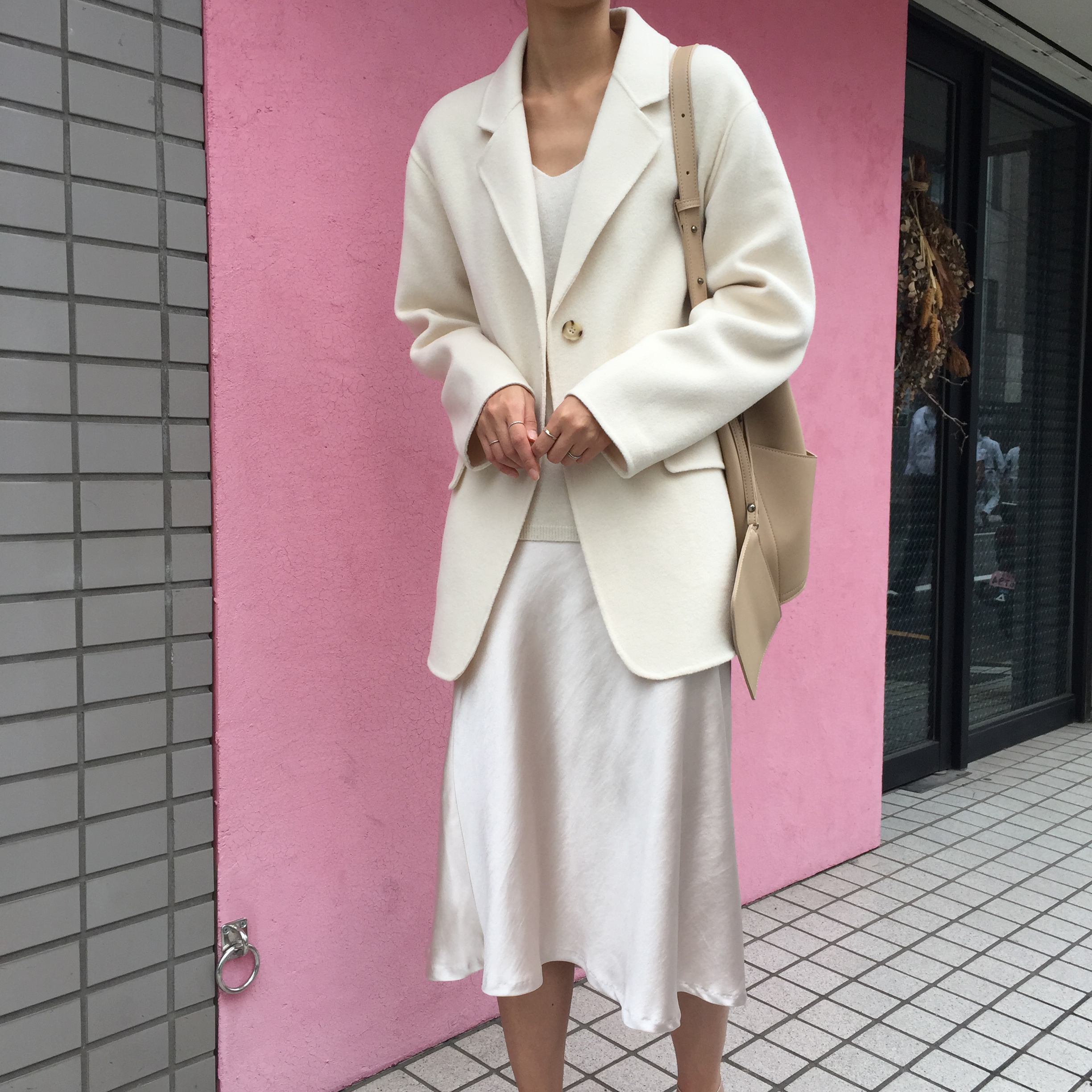 Satin Mermaid Midi Long Skirt 3color Silk Silky Fl