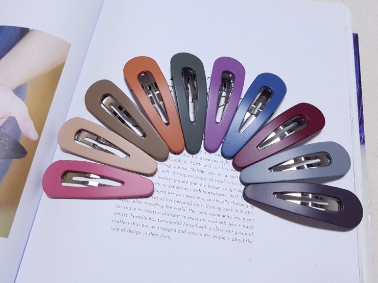 Hair Accessories Daily Set of 10 colored matte col