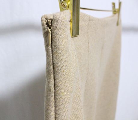 Vegetable wool long skirt Skirt Beige French Sik