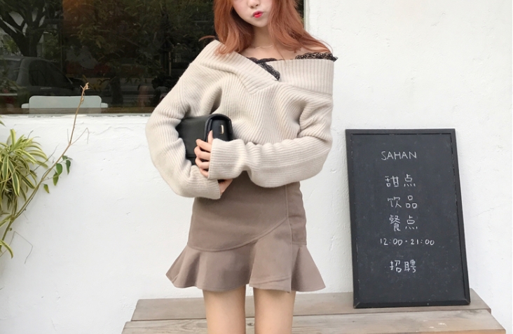 Banitie Fall Skirt Mermaid Mini Skirt Unisex Sweat