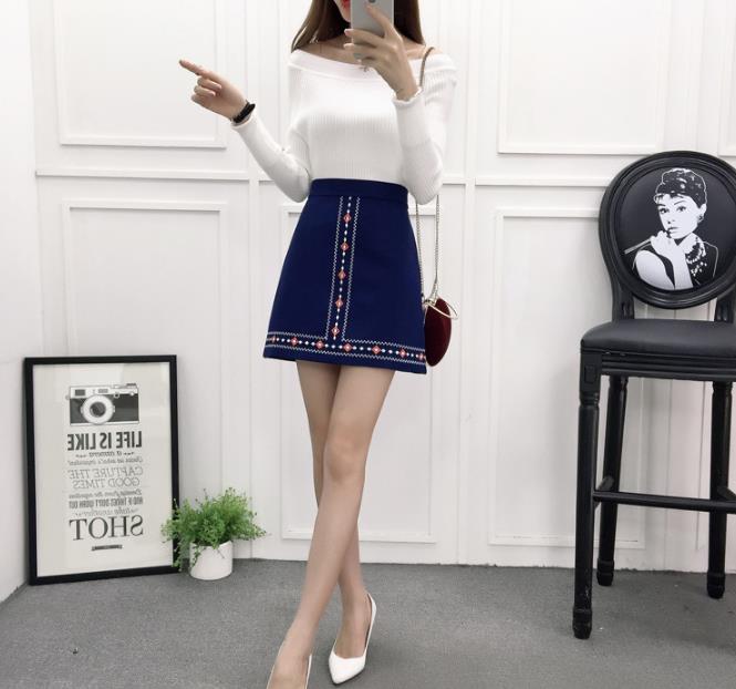 Medi Embroidery Skirt Ethnic Mini 2color Teenage G