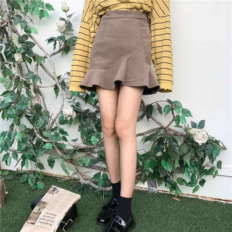 Banitie Fall Skirt Mermaid Mini Skirt Unisex Sweat