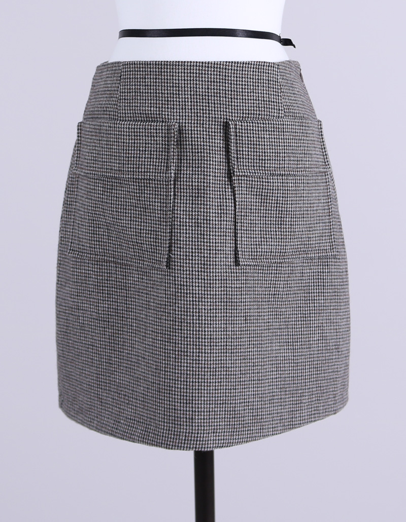 Pocket Hound Check Mini-skirt _ S, M Anti-Polar Po