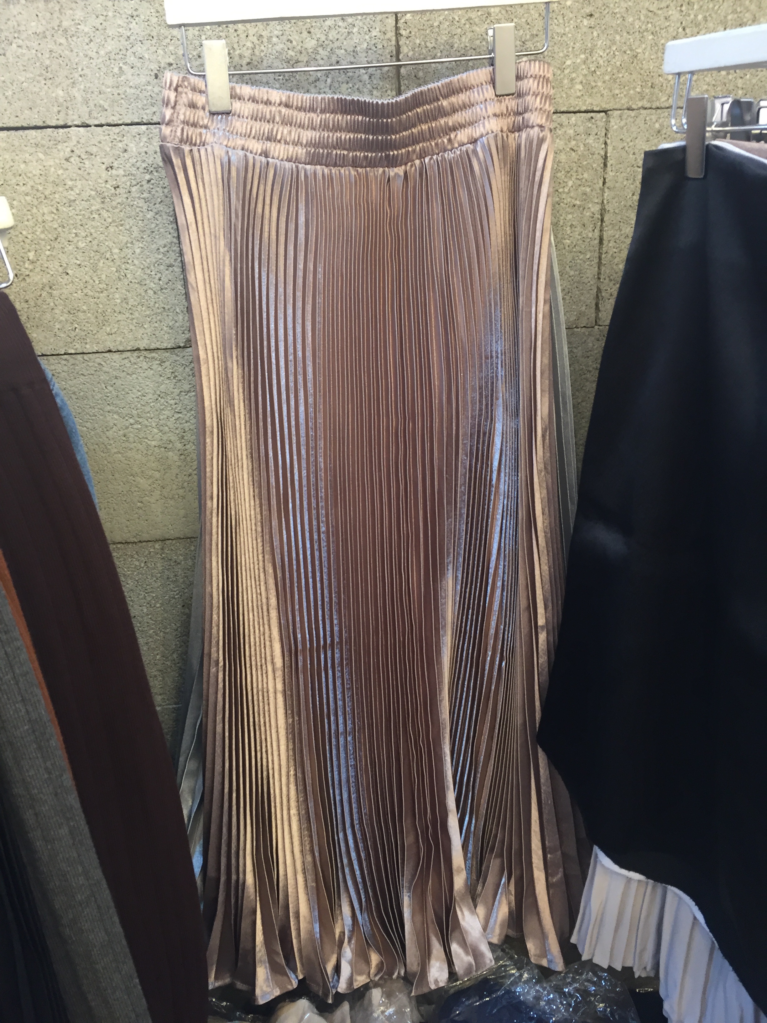 Long-Bending Metal Pleated Skirts Wrinkled Cute Si