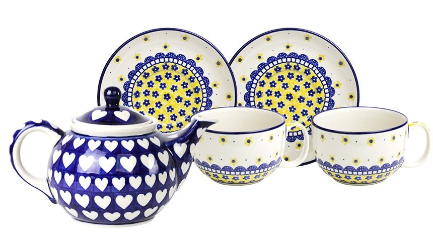 Planned products! Polish Bowl 2-in-1 Tea Set-Latte