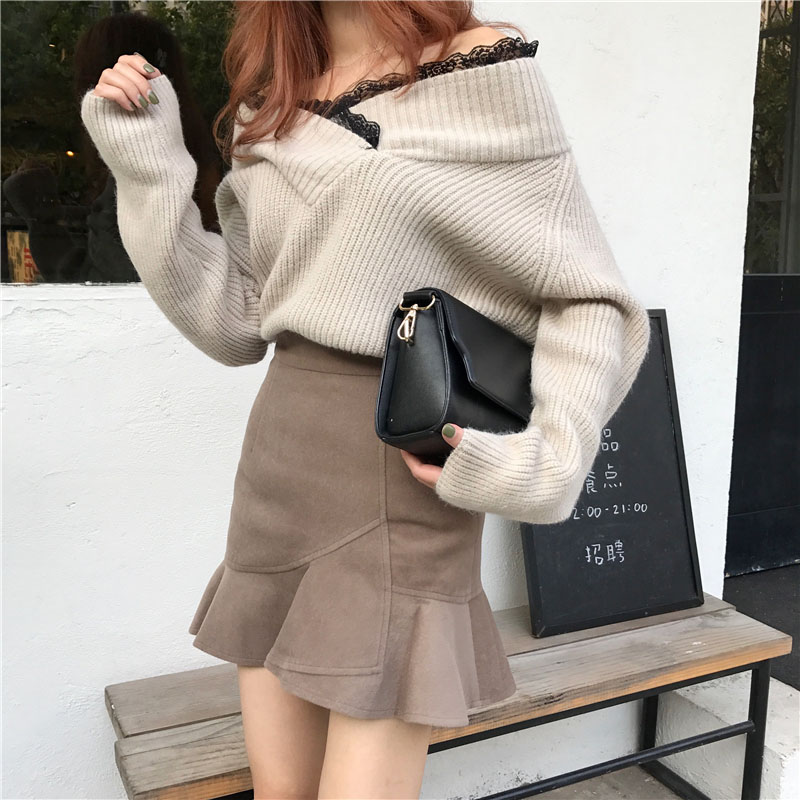 Banitie Fall Skirt Mermaid Mini Skirt Unisex Sweat