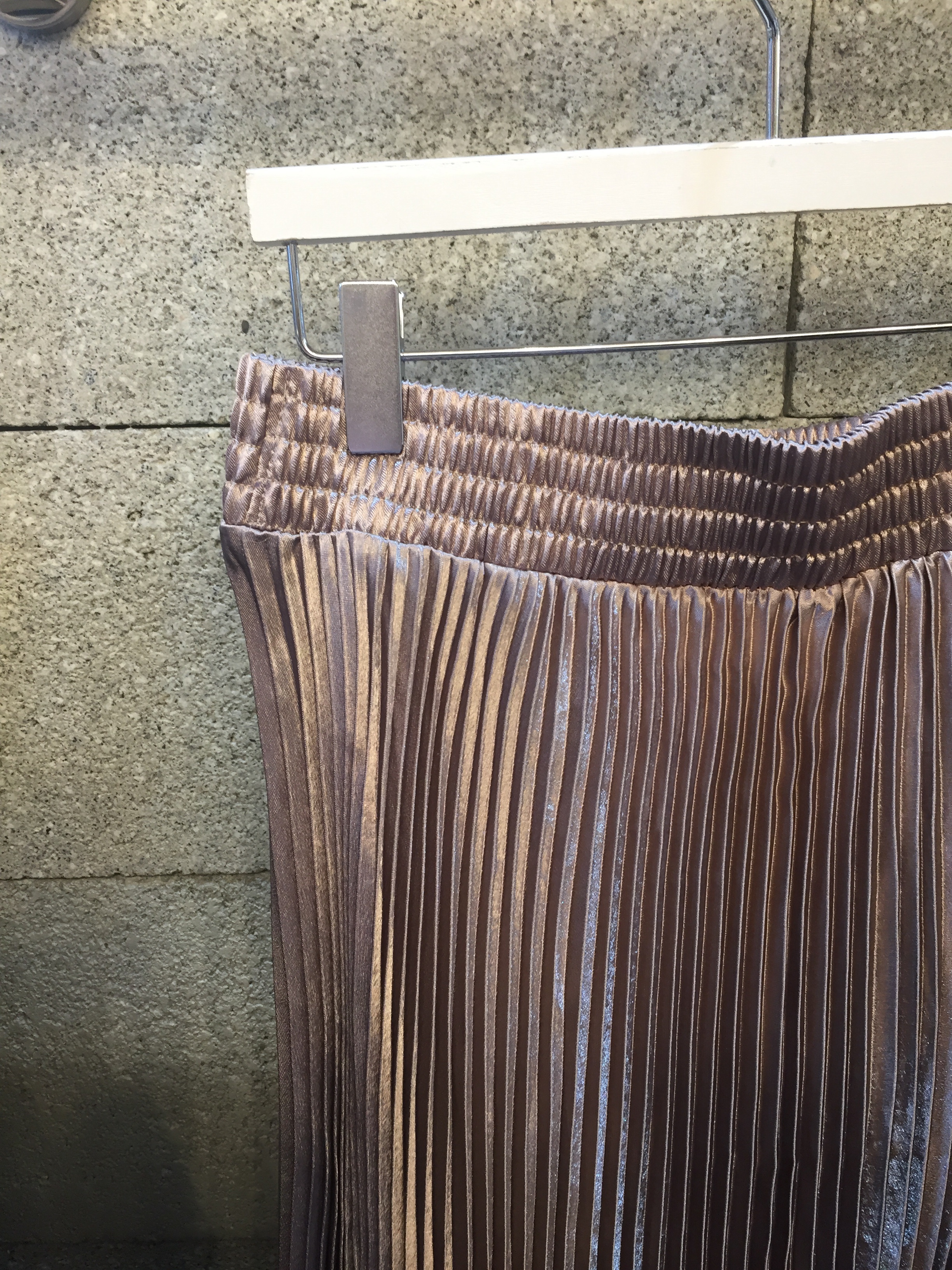 Long-Bending Metal Pleated Skirts Wrinkled Cute Si