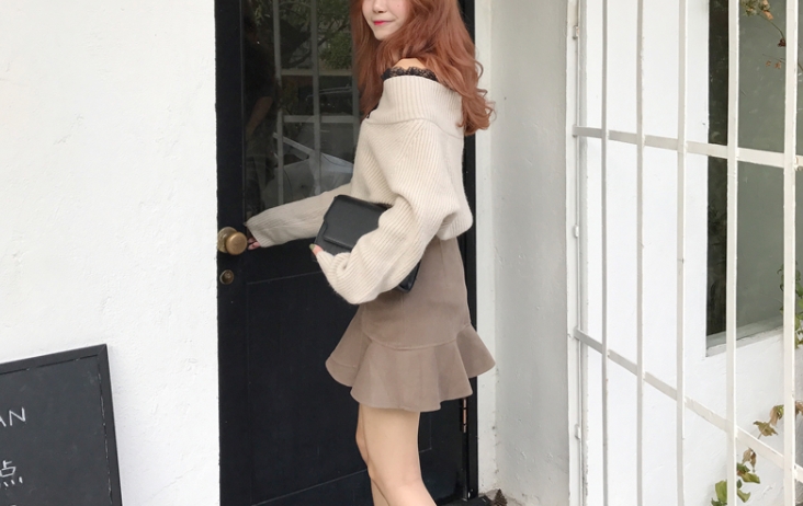 Banitie Fall Skirt Mermaid Mini Skirt Unisex Sweat