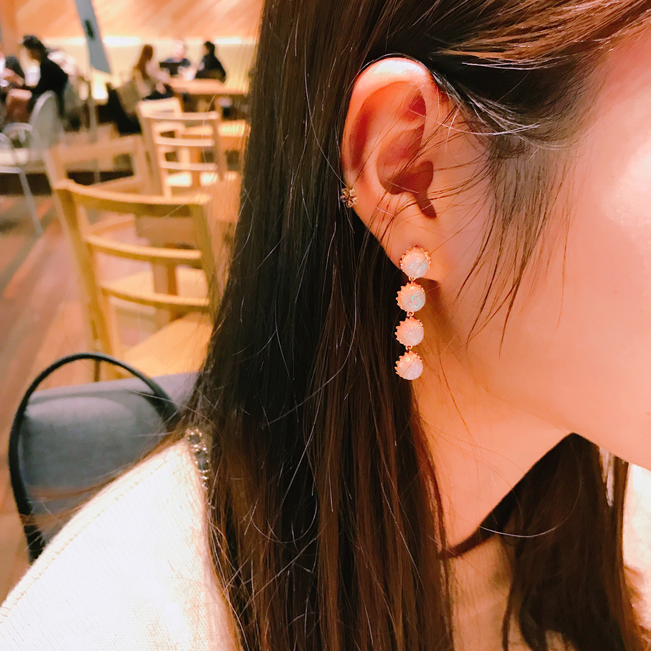 Estee Girl Bubble Opal Drop Earring Twenties Earri