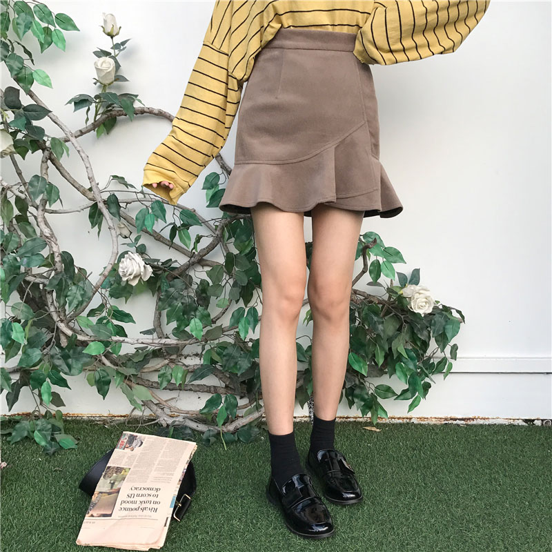 Banitie Fall Skirt Mermaid Mini Skirt Unisex Sweat