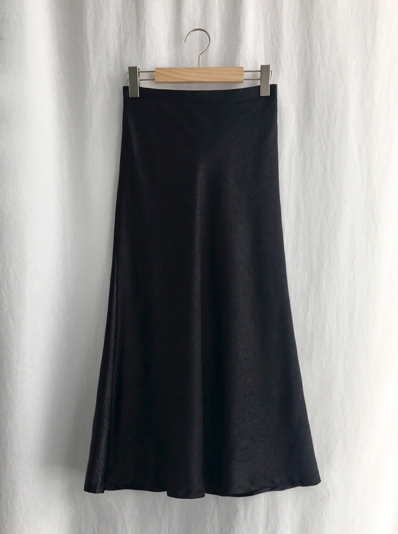 Satin Mermaid Midi Long Skirt 3color Silk Silky Fl