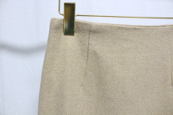 Vegetable wool long skirt Skirt Beige French Sik