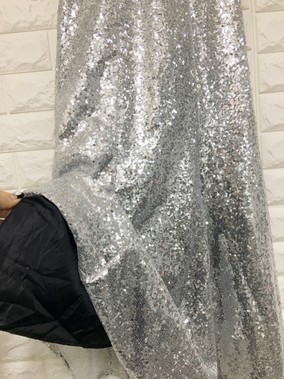 Sequin Sparkling Long Skirt Luxurious festive fash