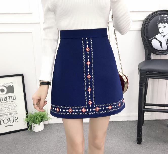 Medi Embroidery Skirt Ethnic Mini 2color Teenage G