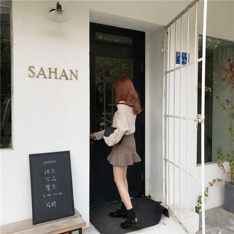 Banitie Fall Skirt Mermaid Mini Skirt Unisex Sweat