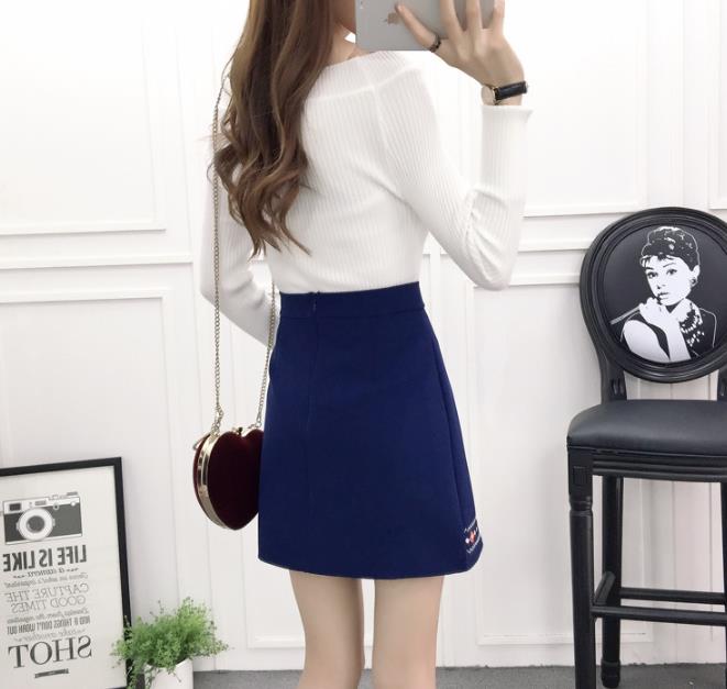 Medi Embroidery Skirt Ethnic Mini 2color Teenage G