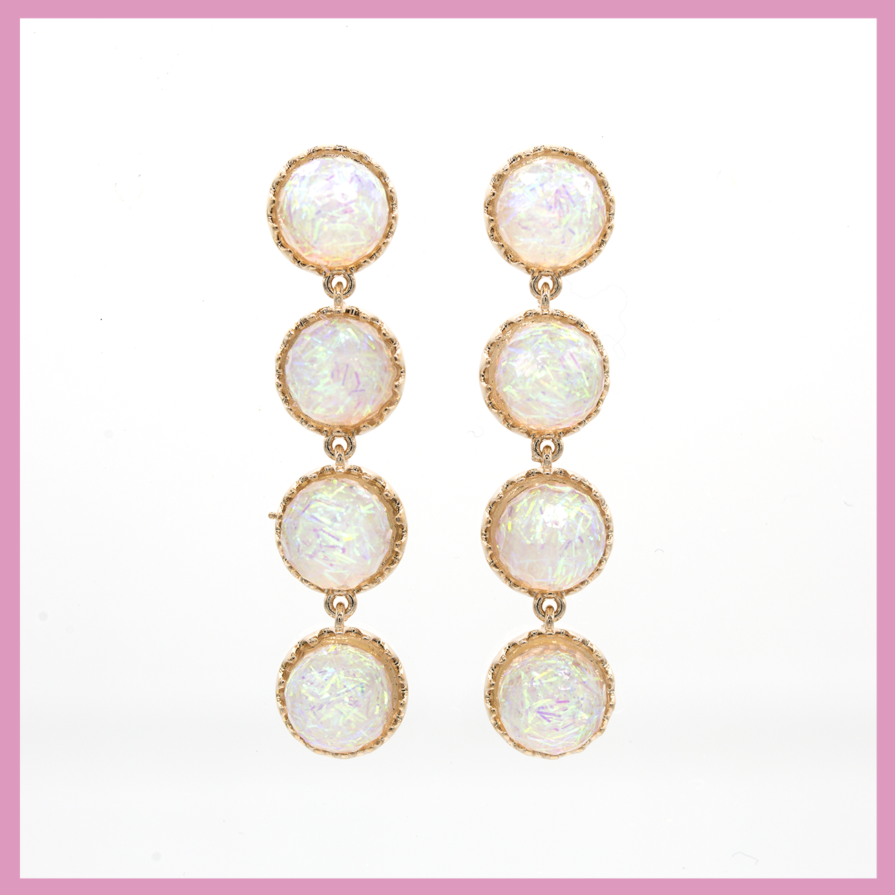 Estee Girl Bubble Opal Drop Earring Twenties Earri