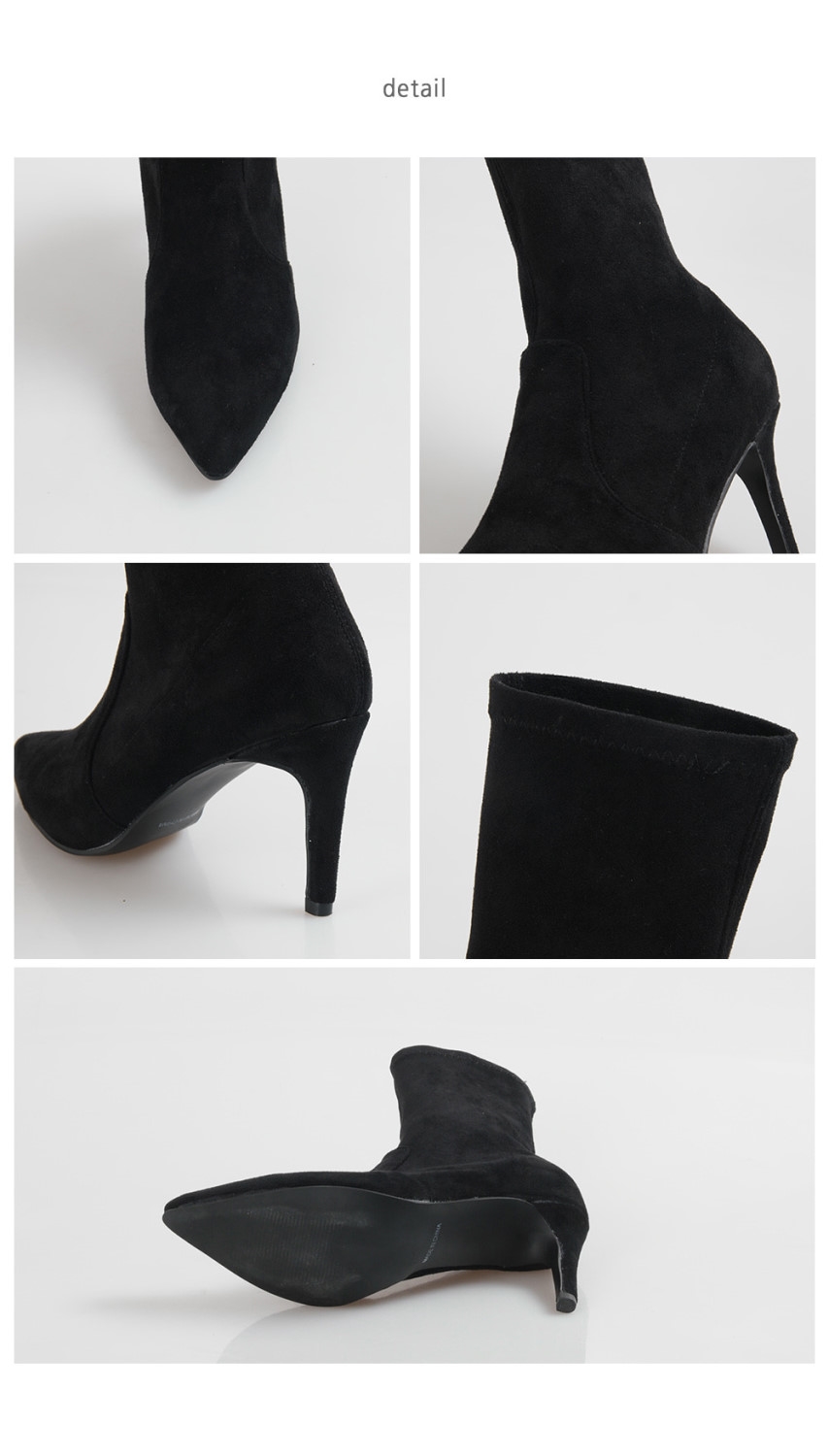 Spandex Suede Angle Boots Women's Shoes Comfort