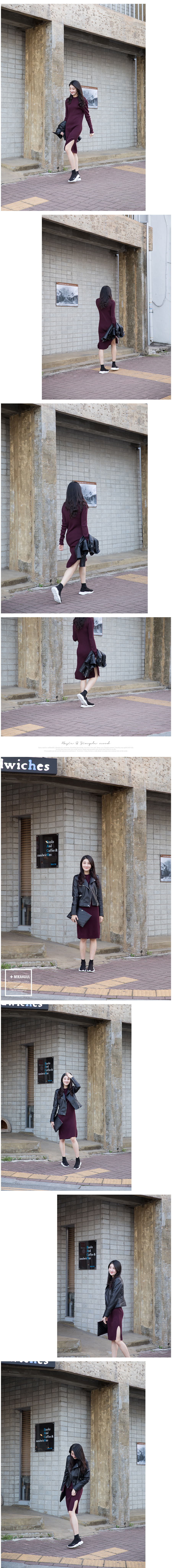 Goliath Long Knit Dresses Banpo Paula h line Custo