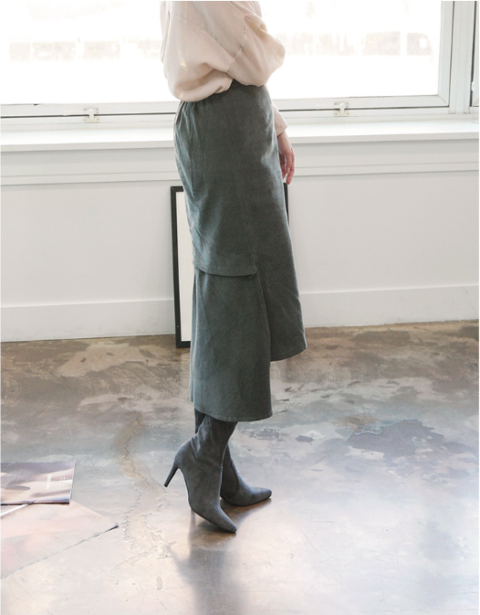 RN-7177 Color Suede Ankle Boots Slim, luxurious lo