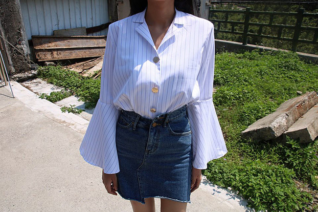 Denim Skirt Uncut Denim Skirt Cutting Damage Minic