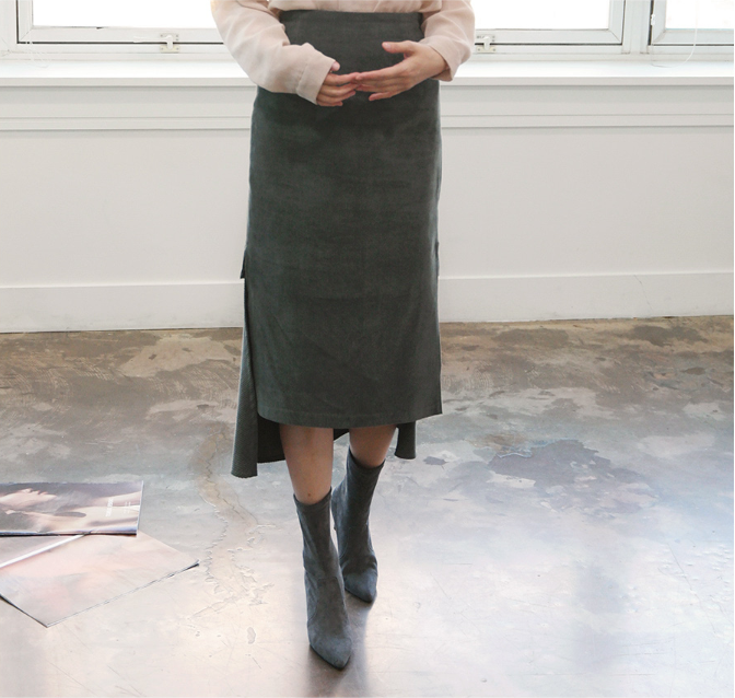 RN-7177 Color Suede Ankle Boots Slim, luxurious lo