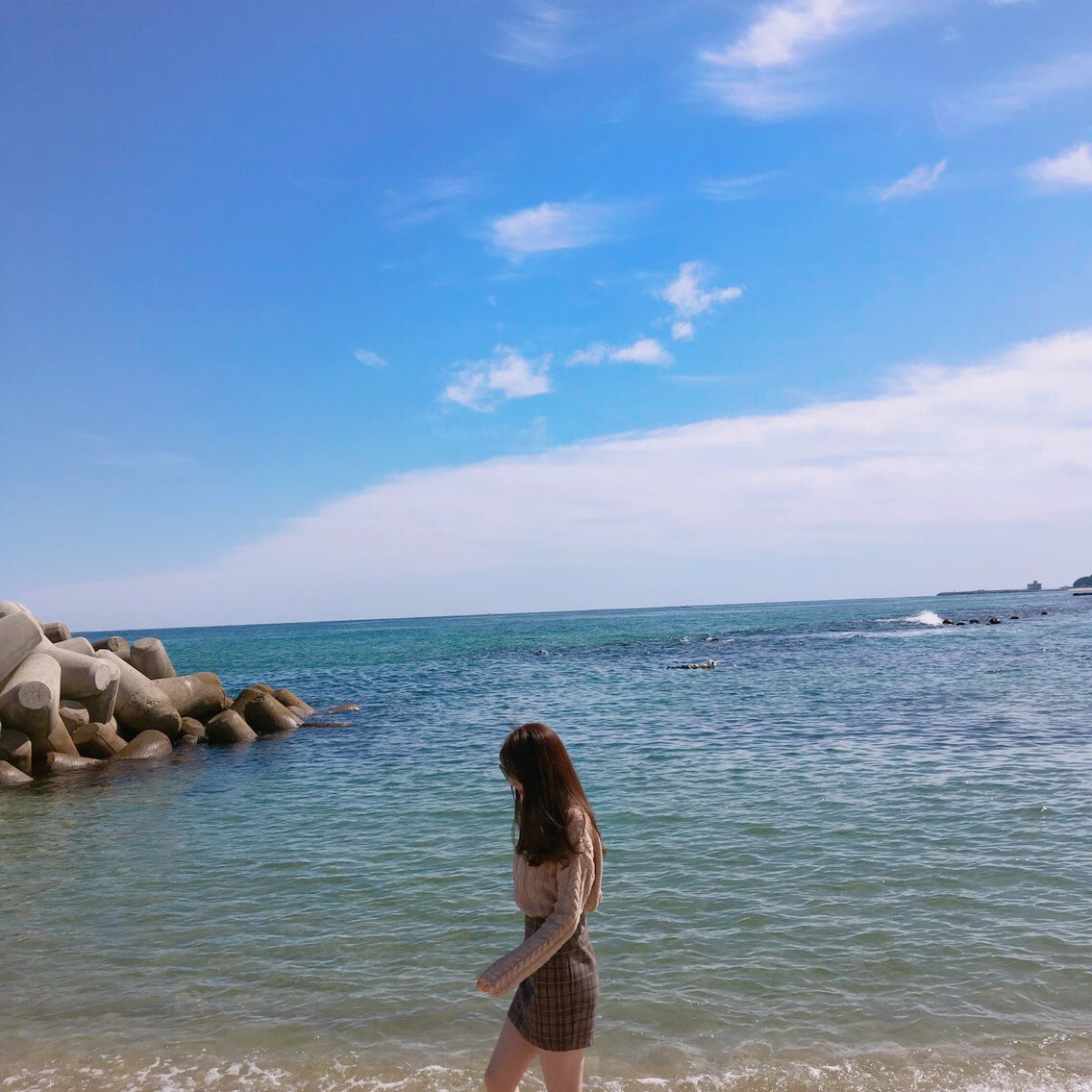 Woolen Check Mini-Skirt Classic Look Wedding Fashi