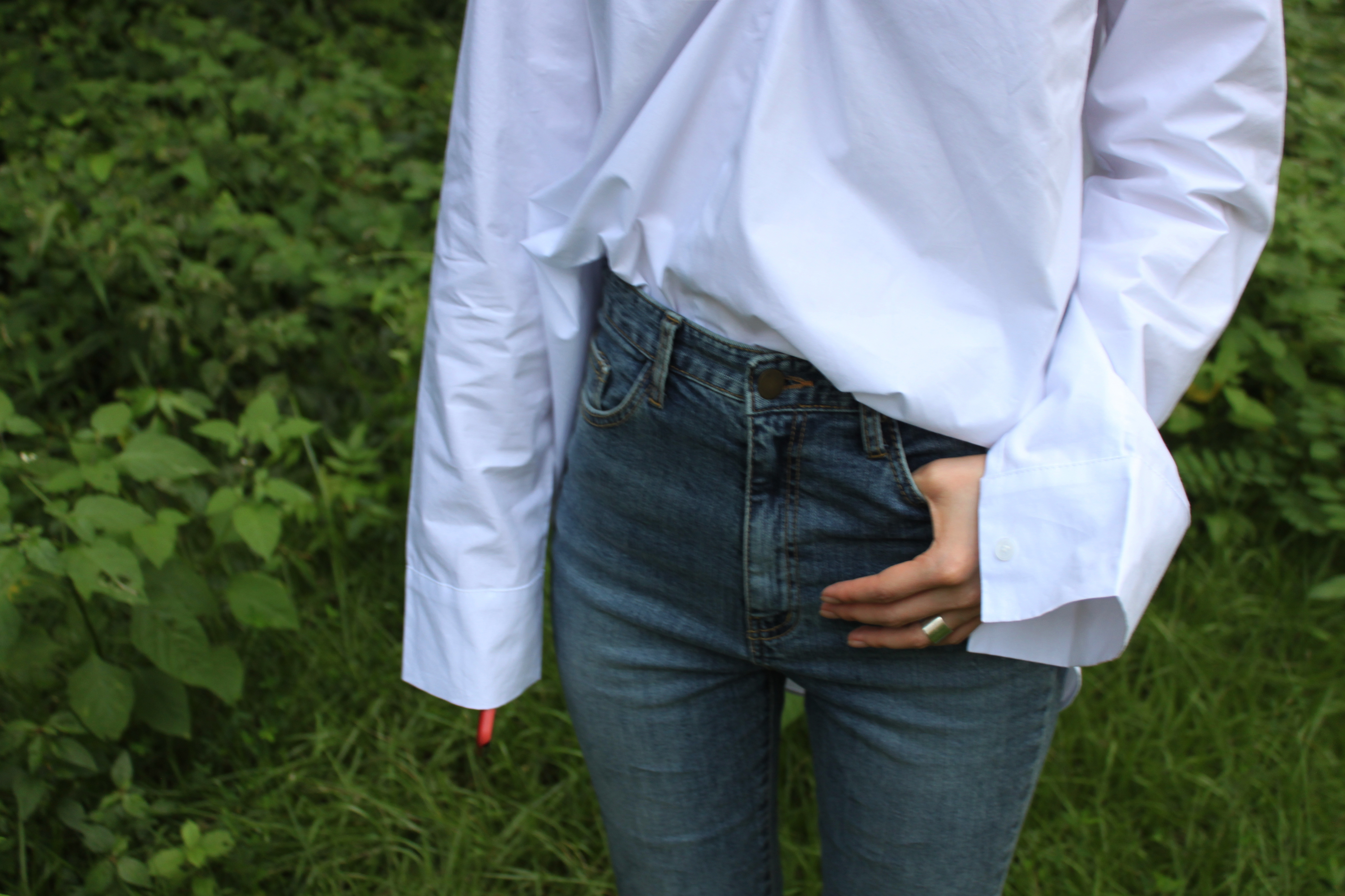 Between green twist shirt loose vivid year-end mee