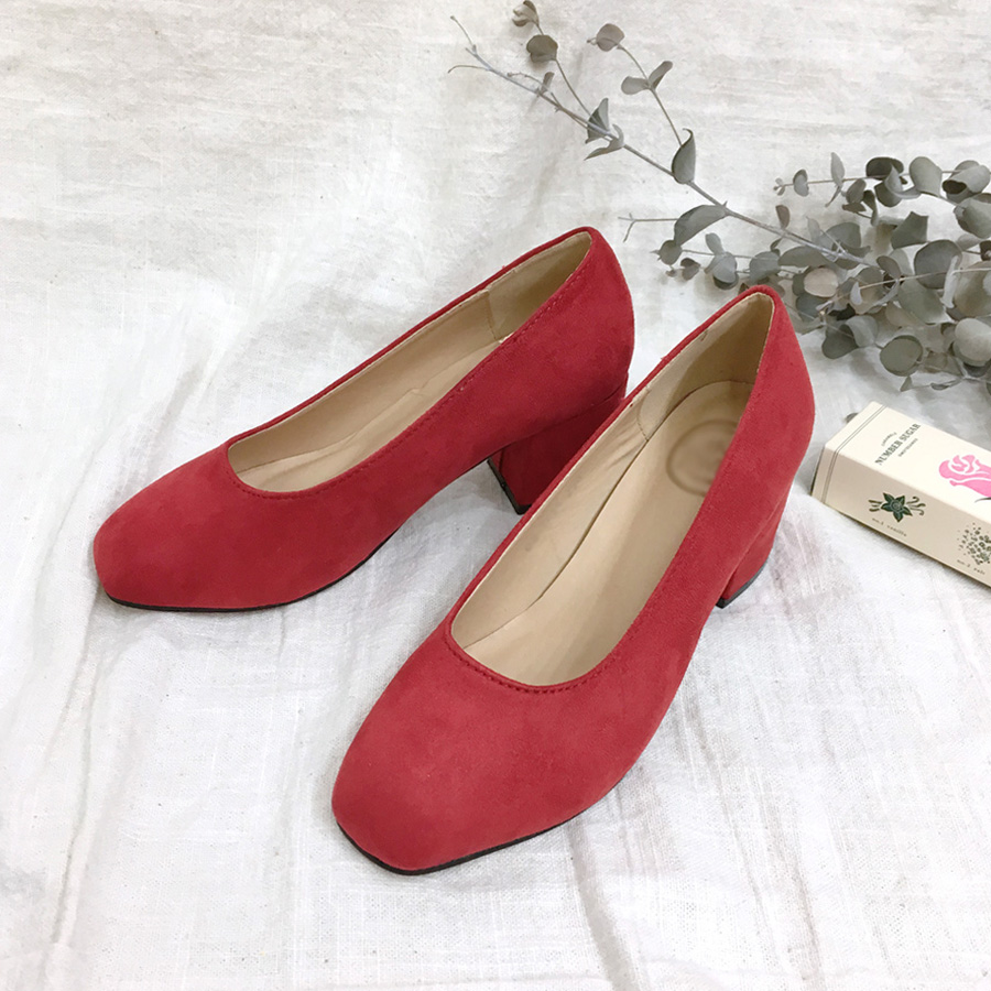 Black Heart Mud ★ Suede Middle Hill Suemu Pumps Ch