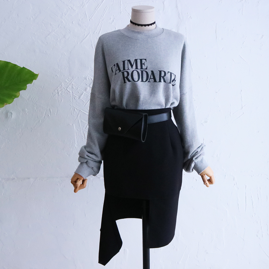 Female Sexy Black Uncut Cutting Mini Skirt Cutting