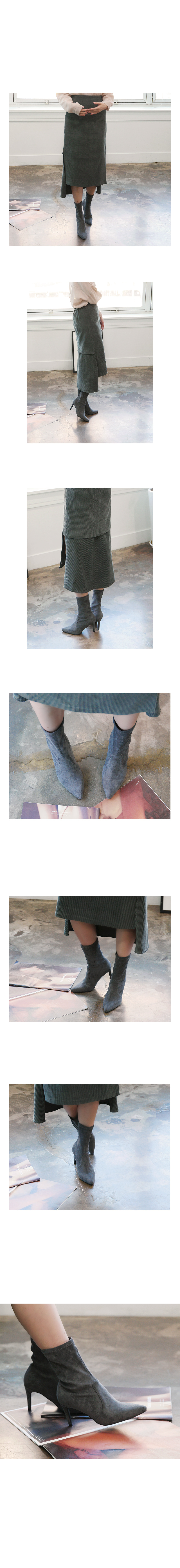 Spandex Suede Angle Boots Women's Shoes Comfort