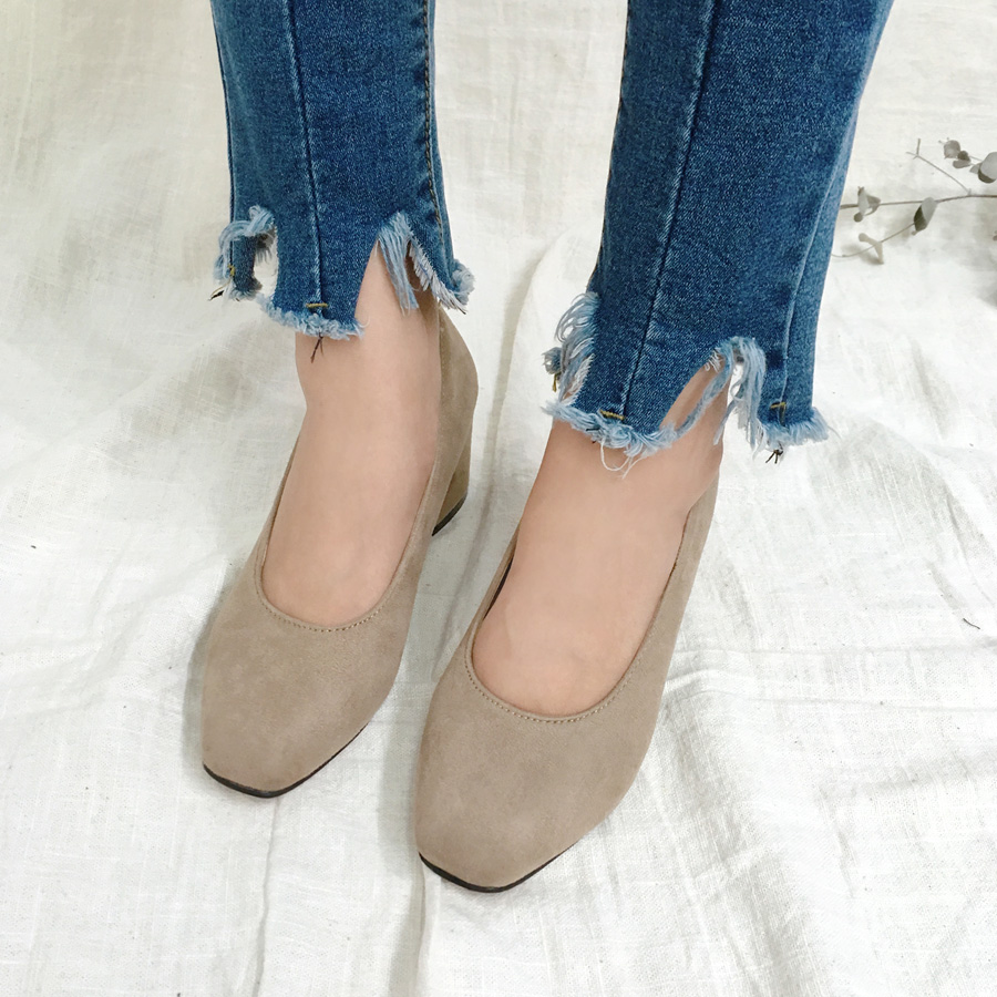 Black Heart Mud ★ Suede Middle Hill Suemu Pumps Ch