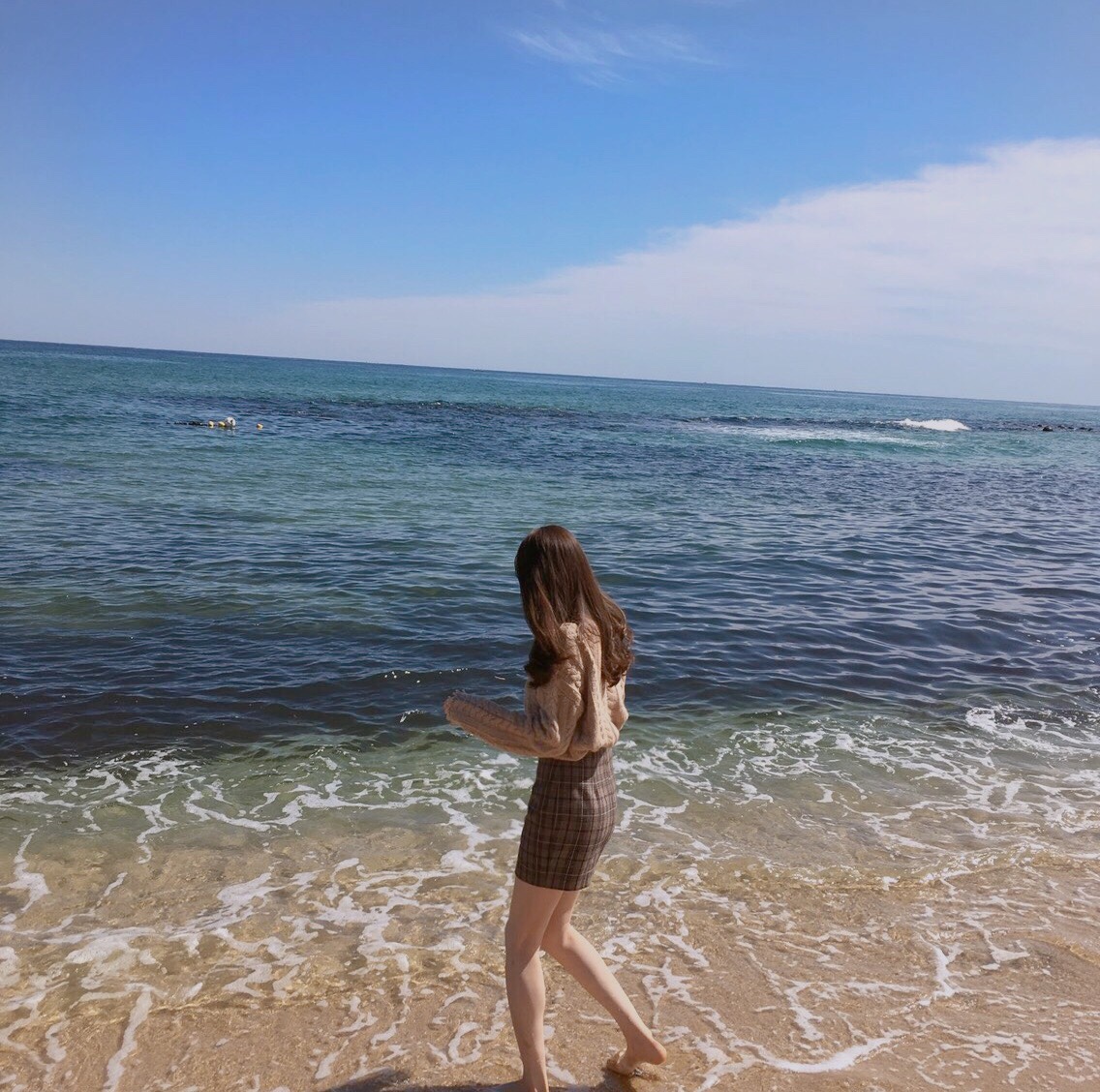 Woolen Check Mini-Skirt Classic Look Wedding Fashi